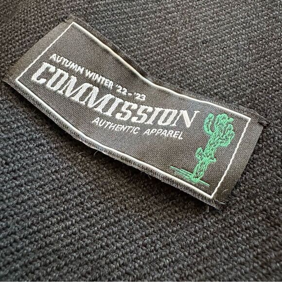 Commission Roadhouse Wool Gabardine Blazer‎ Black Unisex Small Detachable Vest - Picture 16 of 16